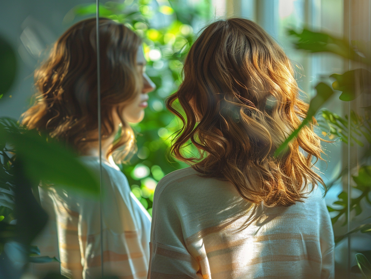 cheveux ondulés