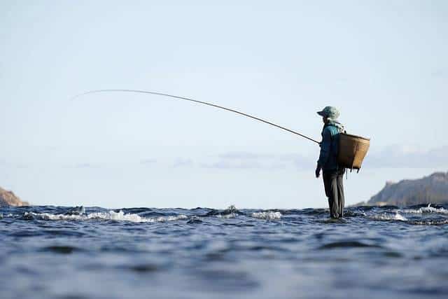 Pêche pêcheur canne à pêche