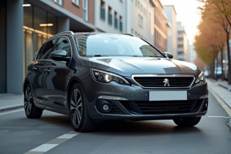 Voiture Peugeot 308 d'occasion en ville lumineuse