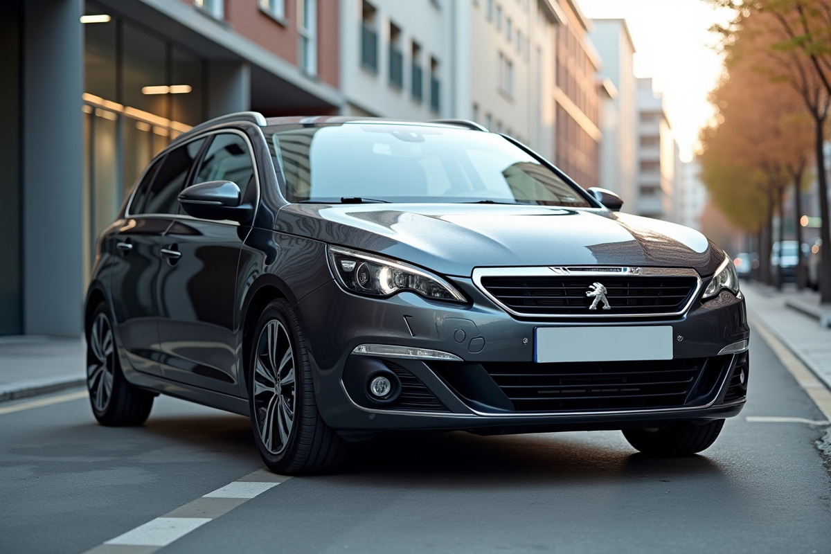 Voiture Peugeot 308 d'occasion en ville lumineuse