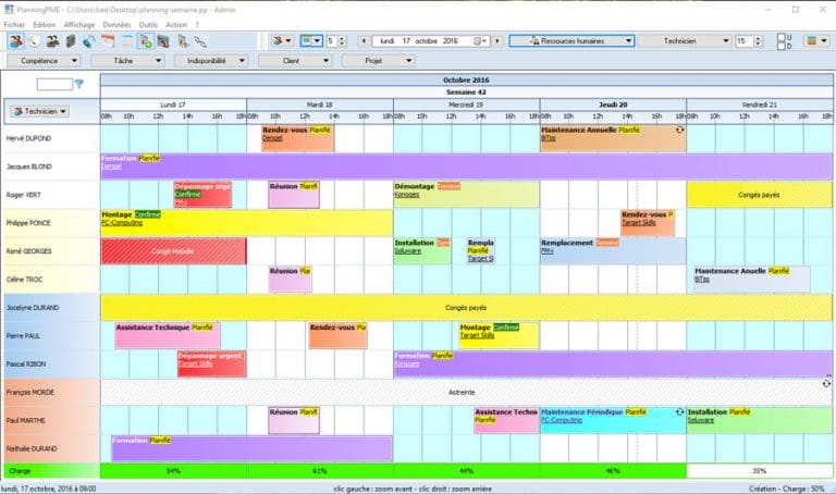 Jalon planning de tâches